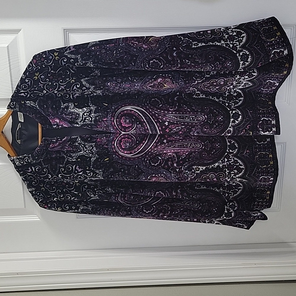 Laura Ashley Velvet Women's Size Large Jacket. One Hook At Bottom Missing.